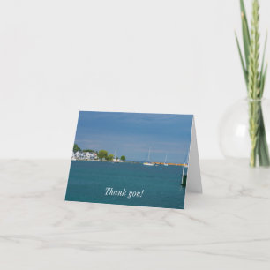 Tarjeta De Agradecimiento Harbour Mackinac Island Gracias