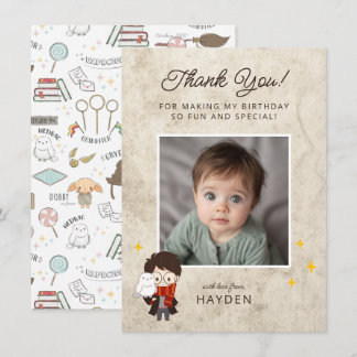 Tarjeta De Agradecimiento HARRY POTTER™ Carácter Arco mágico Cumpleaños