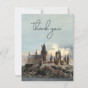 Tarjeta De Agradecimiento Harry Potter Castillo de Hogwarts Boda Agradecimie