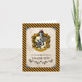 Tarjeta De Agradecimiento Harry Potter | Hufflepuff Gracias