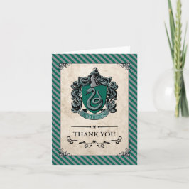 Tarjeta De Agradecimiento Harry Potter | Slytherin Gracias