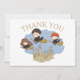 Tarjeta De Agradecimiento Harry Potter y Hogwarts Mágicos Gracias