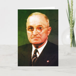 Tarjeta De Agradecimiento Harry S. Truman, 33° presidente estadounidense, po