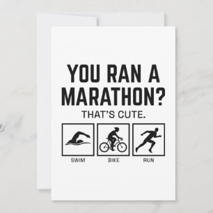Tarjeta De Agradecimiento Has Corrido Una Maratón