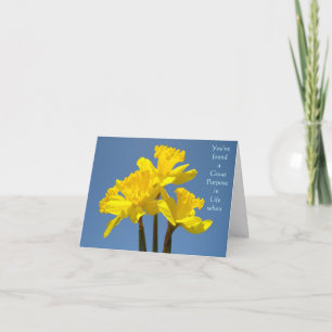 Tarjeta De Agradecimiento Has encontrado un gran propósito en la vida cuando