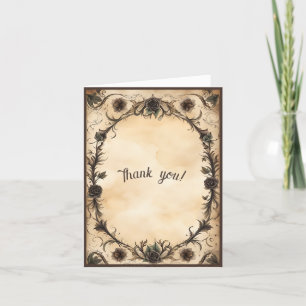 Tarjeta De Agradecimiento Hasta La Muerte, Nos Hacen Parecer Boda De Estilo