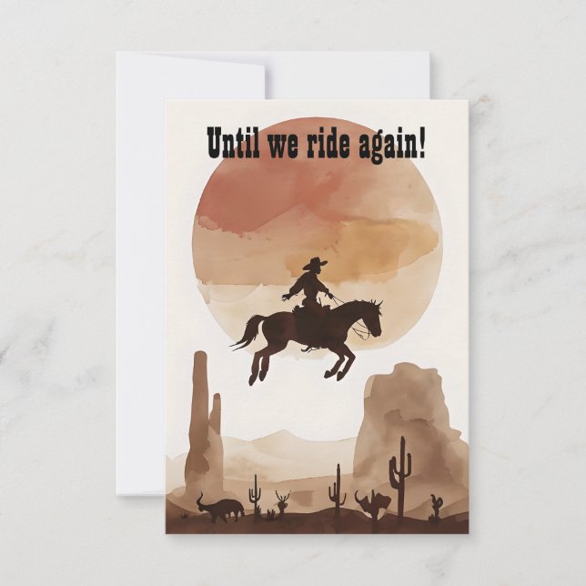 Tarjeta De Agradecimiento Hasta que volemos (Anverso)