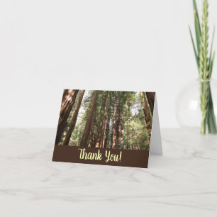 Tarjeta De Agradecimiento Hasta Redwoods II en el Monumento Nacional Muir Wo