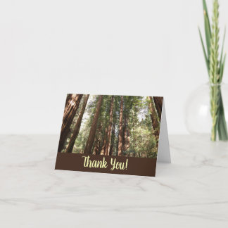 Tarjeta De Agradecimiento Hasta Redwoods II en el Monumento Nacional Muir Wo