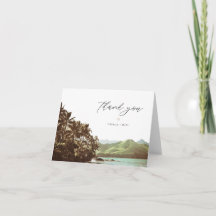 HAWAII Watercolor Beach Palm Tree Ocean