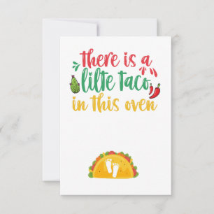 Tarjeta De Agradecimiento Hay Un Pequeño Taco En Este Regalo De Embarazo De