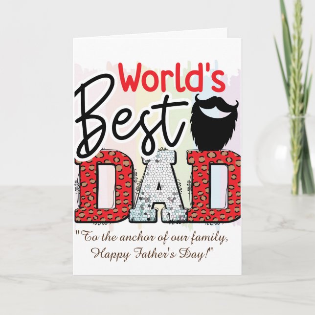 Tarjeta De Agradecimiento "¡Haz especial el Día de Papá!" (Anverso)