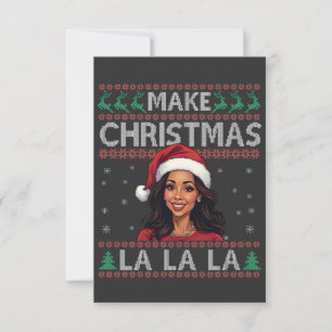 Tarjeta De Agradecimiento Haz Navidades La La Ugly Xmas Sweater Kamala