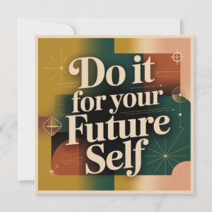 Tarjeta De Agradecimiento Hazlo Por Tu Futuro Yo