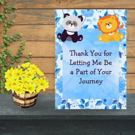 Tarjeta De Agradecimiento Healing Journey Thank You Card – Floral Watercolor
