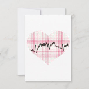 Tarjeta De Agradecimiento Heart Beat VII