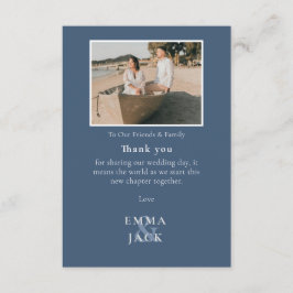 Tarjeta De Agradecimiento Heartfelt wedding thank you elegant ampersand 