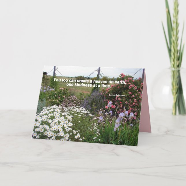 Tarjeta de agradecimiento Heaven On Earth Kindness (Anverso)