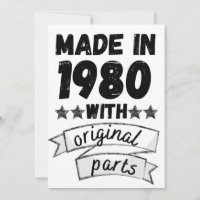 hecho en 1980 con piezas originales,