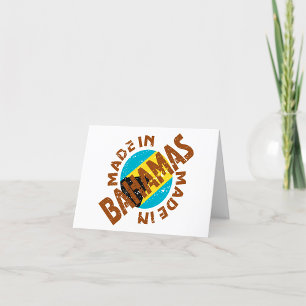Tarjeta De Agradecimiento Hecho En Bahamas