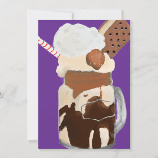 Tarjeta De Agradecimiento Helados Sundae Postres Divertidos