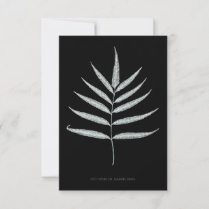 Tarjeta De Agradecimiento Helecho - Polypodyum Grandidens - Efecto de rayos 