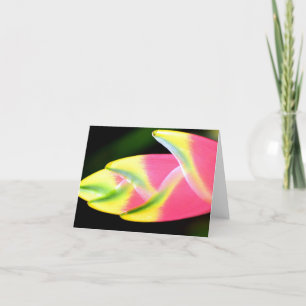 Tarjeta De Agradecimiento Heliconia Vietnamita Toda Ocasión Notecard