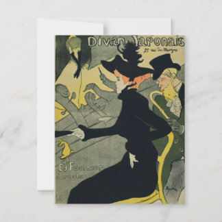 Tarjeta De Agradecimiento Henri De Toulouse Lautrec - Divan Japonais