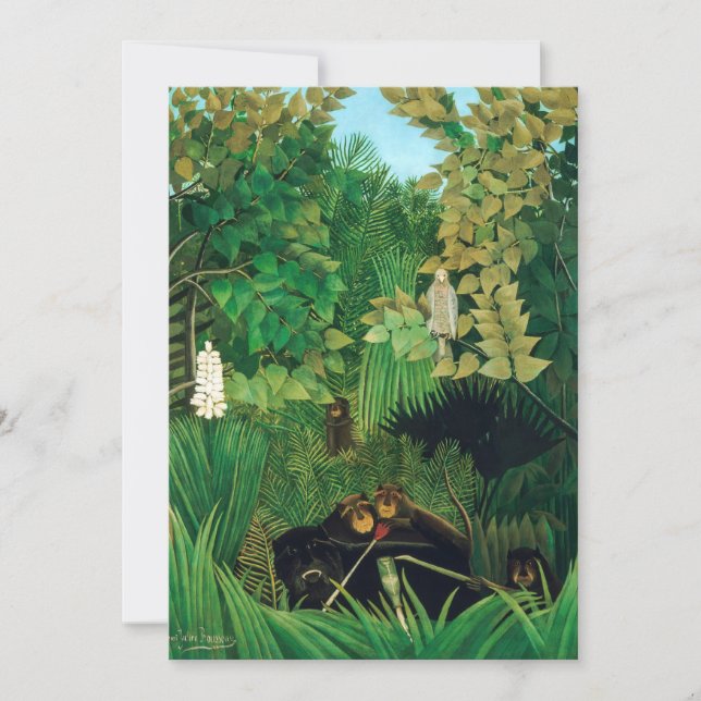 Tarjeta De Agradecimiento Henri Rousseau (Anverso)