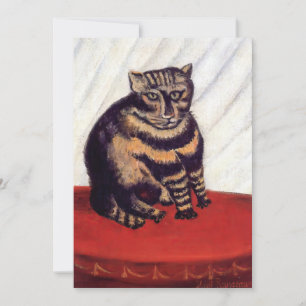Tarjeta De Agradecimiento Henri Rousseau - El atigrado