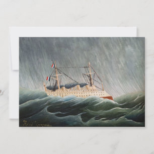 Tarjeta De Agradecimiento Henri Rousseau - El barco en la tempestad