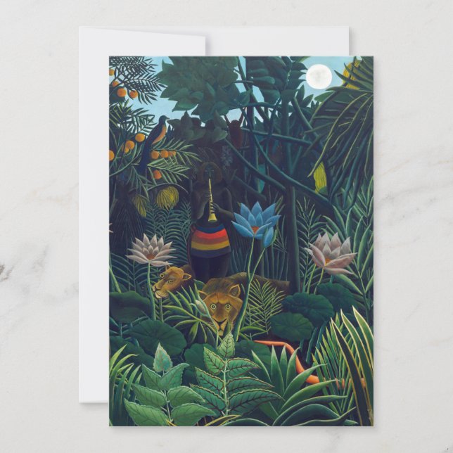 Tarjeta De Agradecimiento Henri Rousseau - El sueño / Le Reve (Anverso)