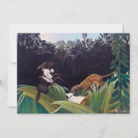 Henri Rousseau - Exploradores atacados por un tigr