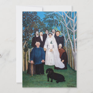 Tarjeta De Agradecimiento Henri Rousseau - La fiesta de bodas