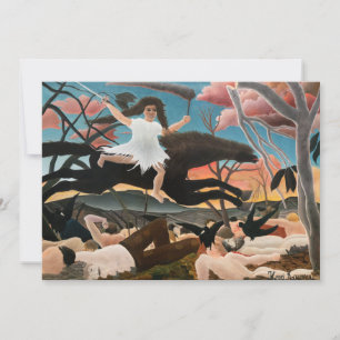 Tarjeta De Agradecimiento Henri Rousseau - La guerra