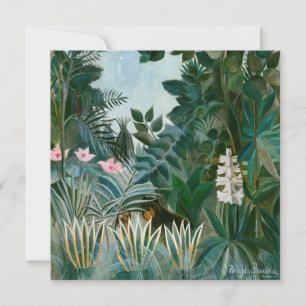 Tarjeta De Agradecimiento Henri Rousseau - La selva ecuatorial
