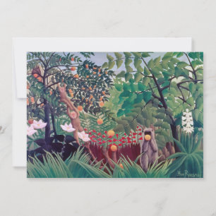 Tarjeta De Agradecimiento Henri Rousseau - Paisaje exótico