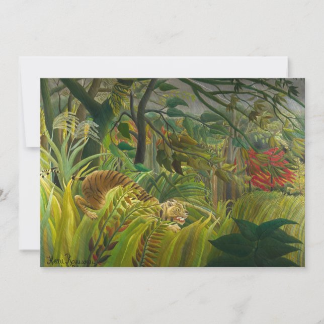 Tarjeta De Agradecimiento Henri Rousseau - ¡Sorprendido! (Anverso)