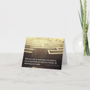 Tarjeta De Agradecimiento Henry David Thoreau Cita Inspiradora "Become"