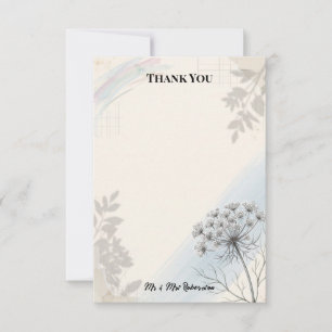 Tarjeta De Agradecimiento Heritage Meadow Queen Anne's Lace