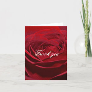 Tarjeta De Agradecimiento Hermosa Rosa Roja Gracias