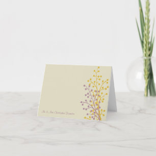 Tarjeta De Agradecimiento Hermosas Berries Gracias Cartas