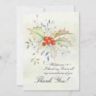 Tarjeta De Agradecimiento Hermosas escrituras Inspiradoras Navidades florale