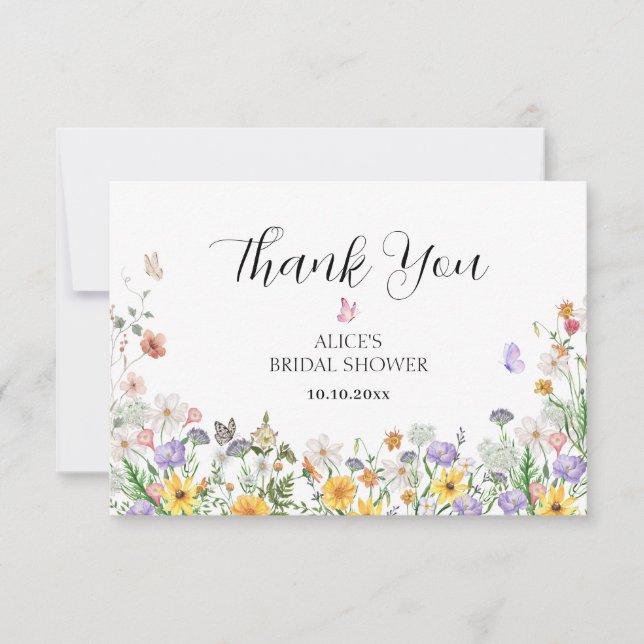 Tarjeta De Agradecimiento Hermosas flores acuáticas (Anverso)