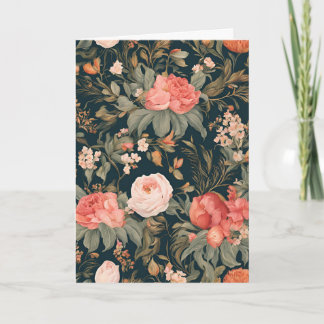 Tarjeta De Agradecimiento Hermosas flores de rosa floral