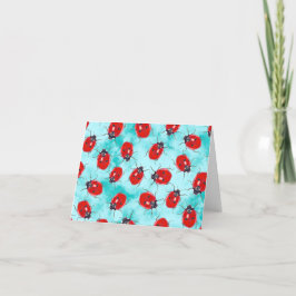 Tarjeta De Agradecimiento Hermosas negritas ilustradas en Aqua Sky