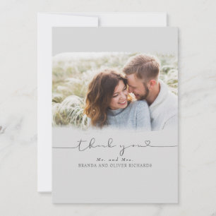 Tarjeta De Agradecimiento Hermoso Boda lindo gracias foto