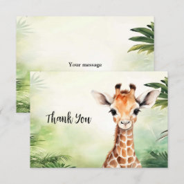 Tarjeta De Agradecimiento Hermoso Cumpleaños De Fiesta De Shower De Bebé De