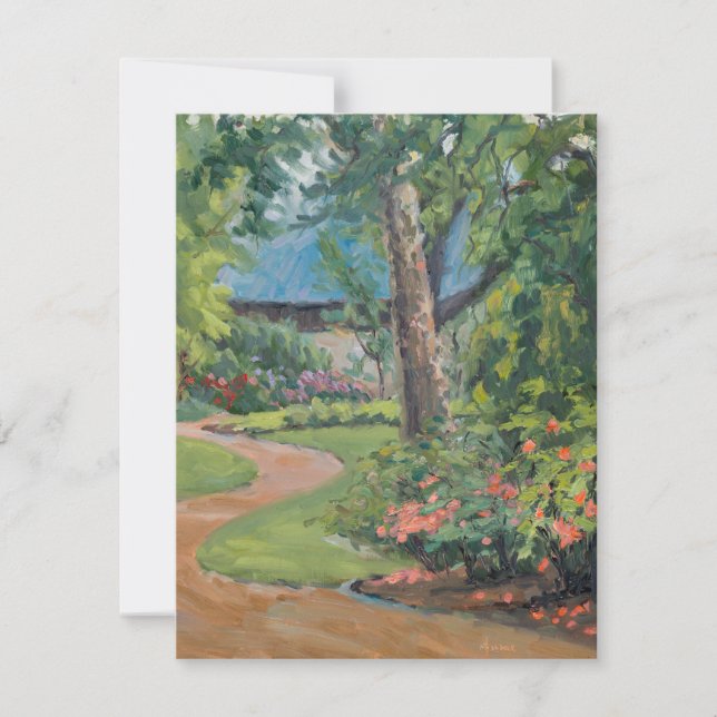 Tarjeta De Agradecimiento Hermoso jardín de Missouri St Louis Botanica (Anverso)