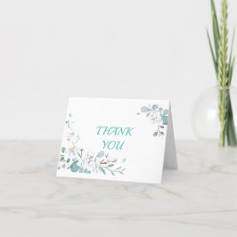 Tarjeta De Agradecimiento Hermoso Marco de Flor Gracias